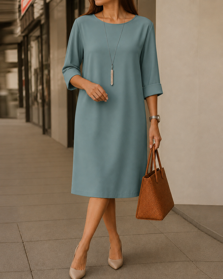 Odette | Relaxed Roll-Cuff Dress