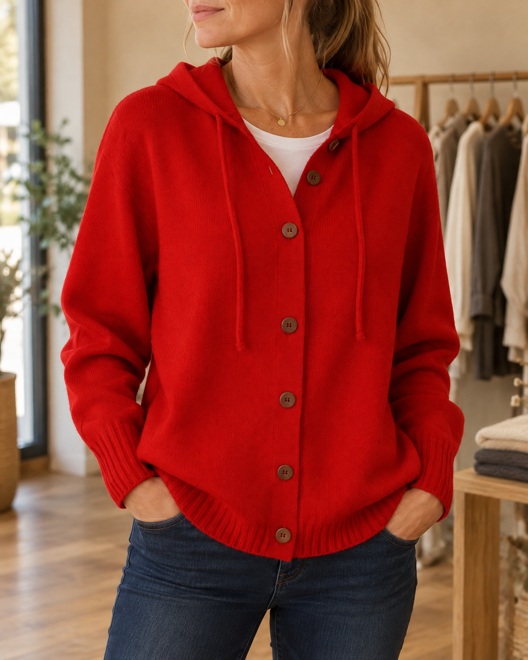 Nyla | Hooded Knit Cardigan