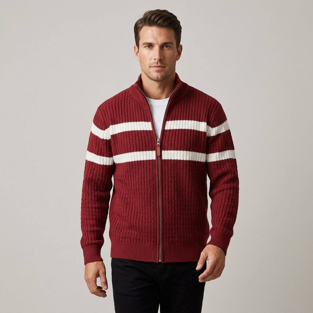Iris | Textured Cable Knit Cardigan