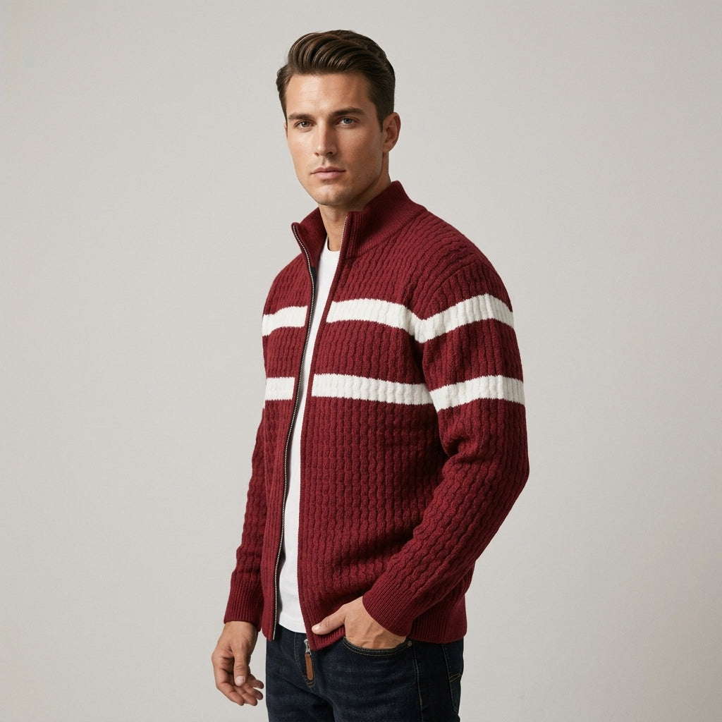 Iris | Textured Cable Knit Cardigan