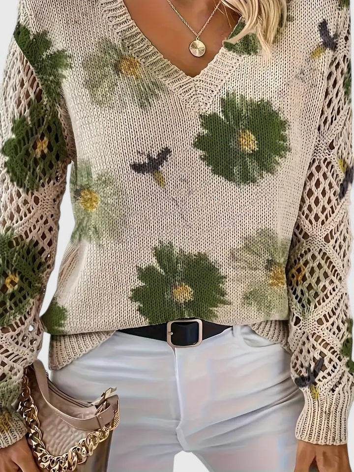 Aurelia | Elegant Floral Sweater