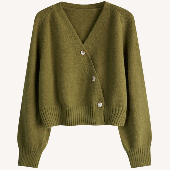 Beverly | V-Neck Buttoned Short Cardigan
