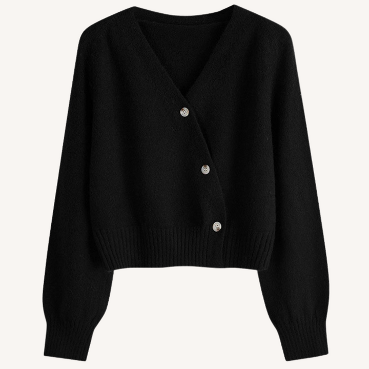 Beverly | V-Neck Buttoned Short Cardigan