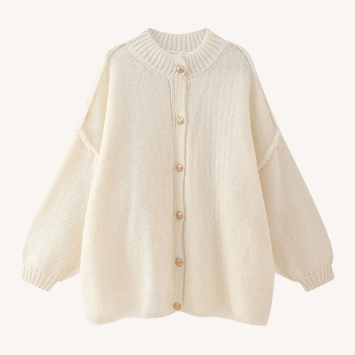 Penelope | Round Neck Knitted Cardigan