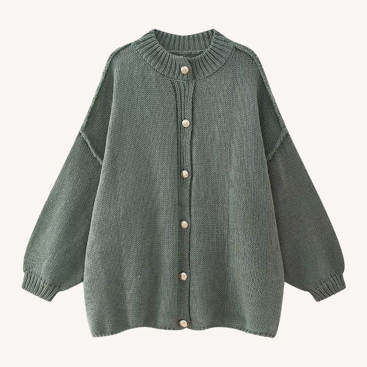Penelope | Round Neck Knitted Cardigan