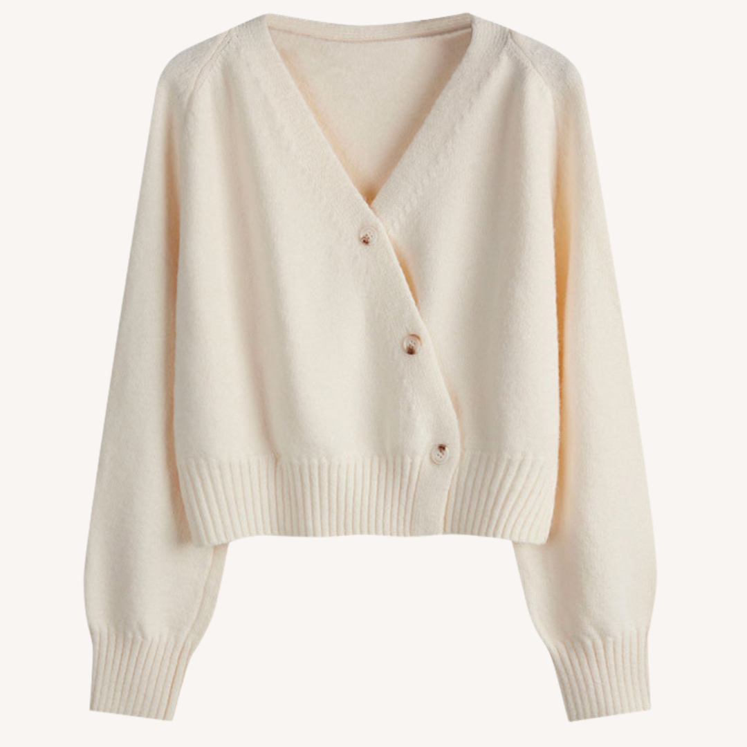Beverly | V-Neck Buttoned Short Cardigan
