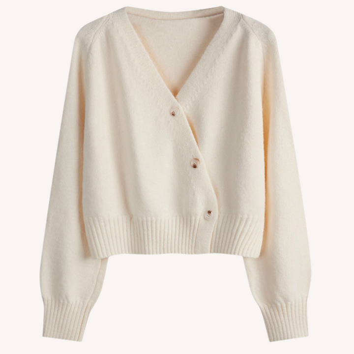 Beverly | V-Neck Buttoned Short Cardigan