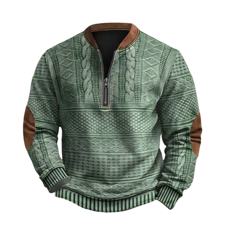 Men’s Cable Knit Half Zip Sweater