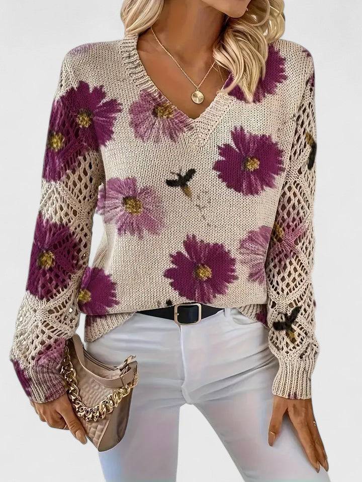 Aurelia | Elegant Floral Sweater