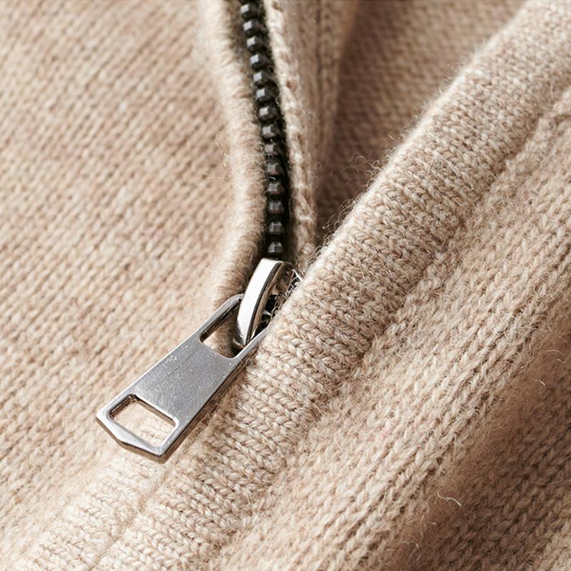 Men’s Mock Collar Quarter Zip Sweater