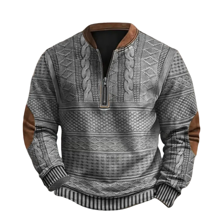 Men’s Cable Knit Half Zip Sweater
