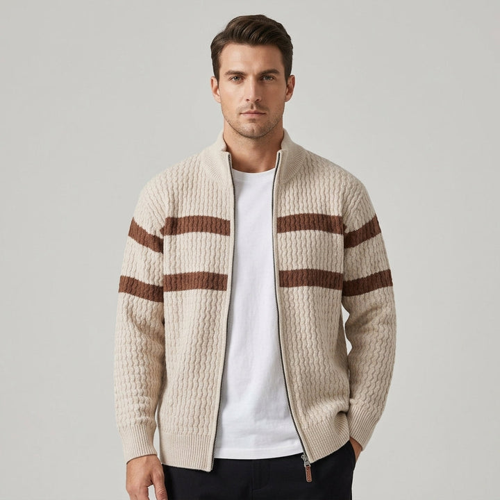 Iris | Textured Cable Knit Cardigan
