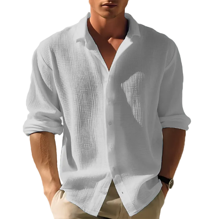 Men’s Button Down Shirt Lapel Collar
