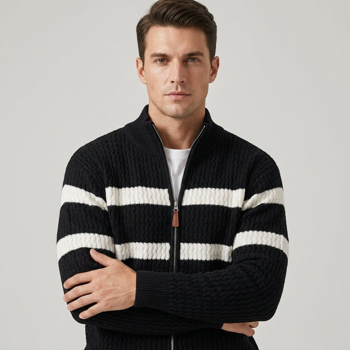 Iris | Textured Cable Knit Cardigan