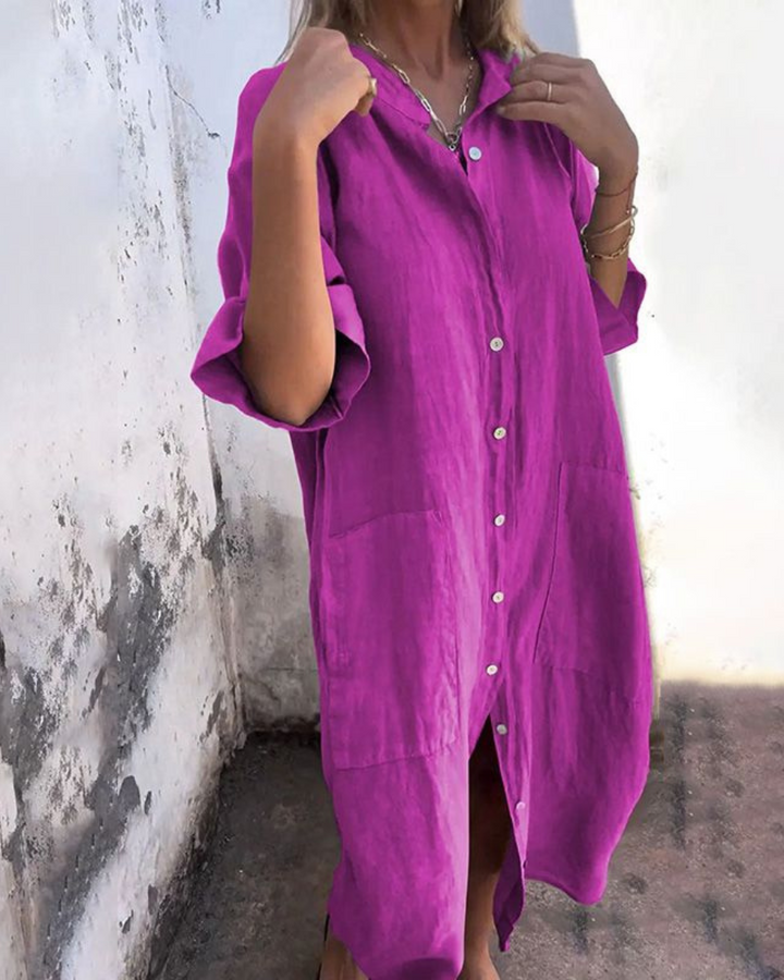 Women's Boho Shirt Dress