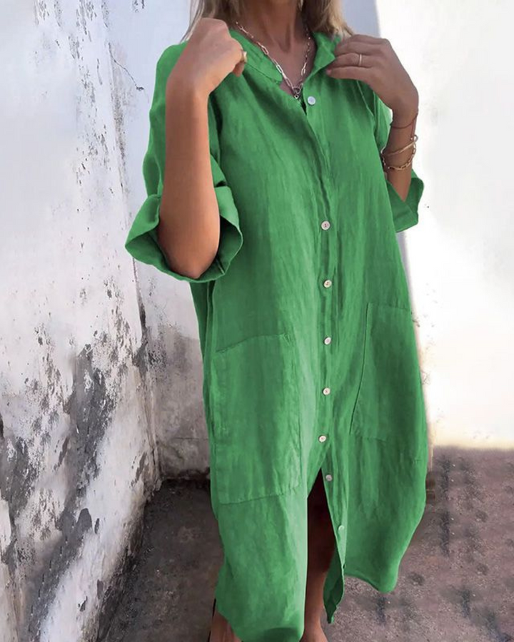 Women's Boho Shirt Dress