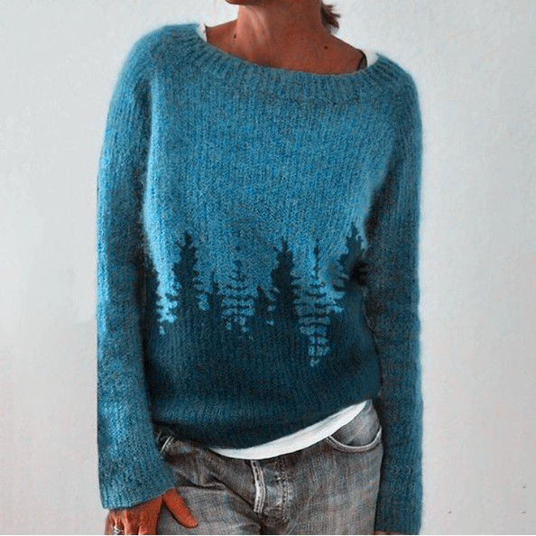 Ruth | Pine Forest Knit Sweater
