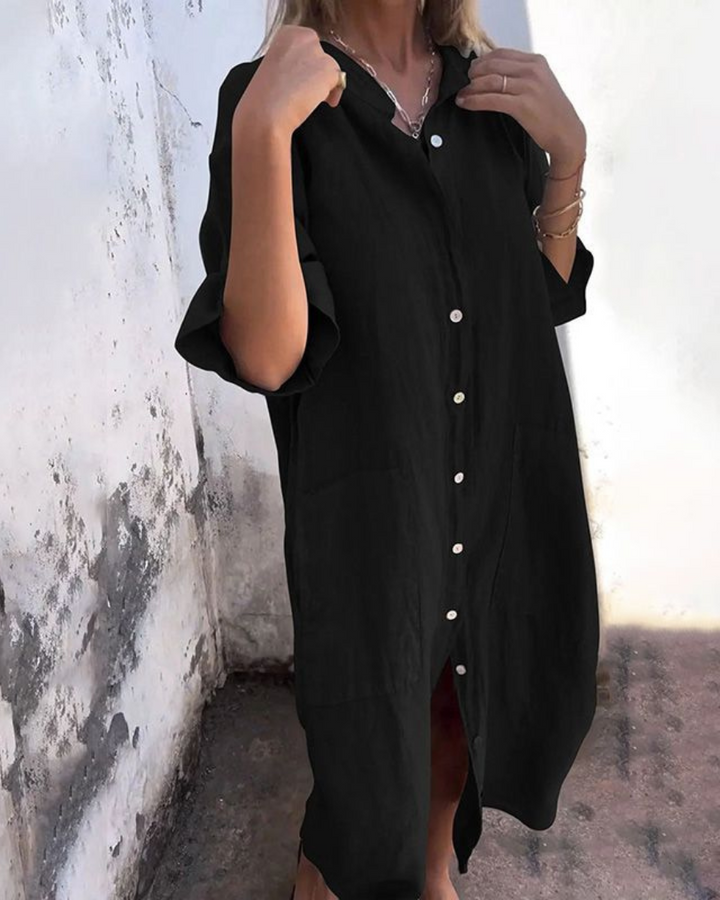 Women's Boho Shirt Dress