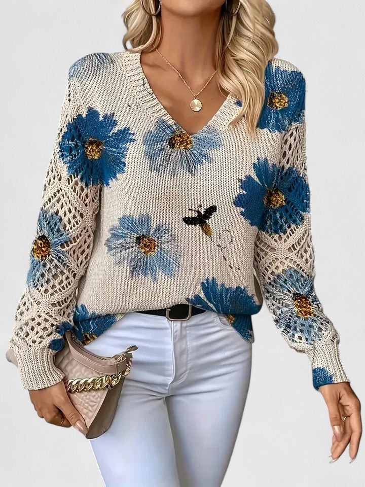 Aurelia | Elegant Floral Sweater