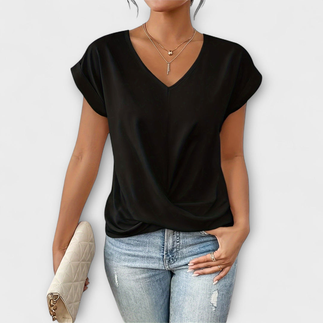 Carlinda | Elegant V-Neck Top