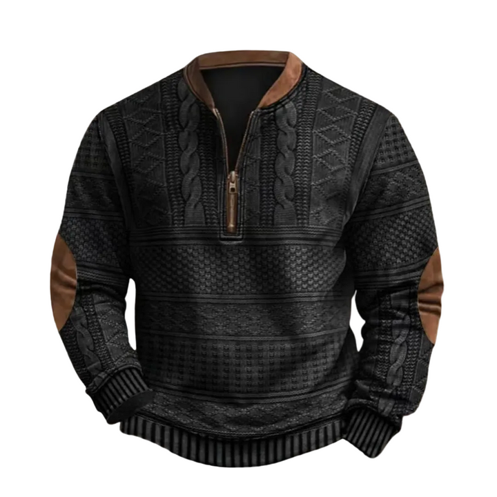 Men’s Cable Knit Half Zip Sweater