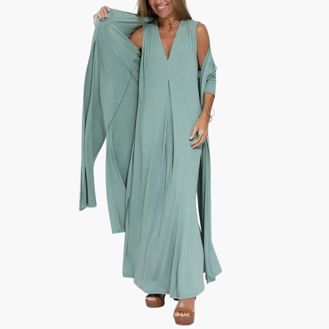Brooklyn | Comfortable Dress with Cardigan