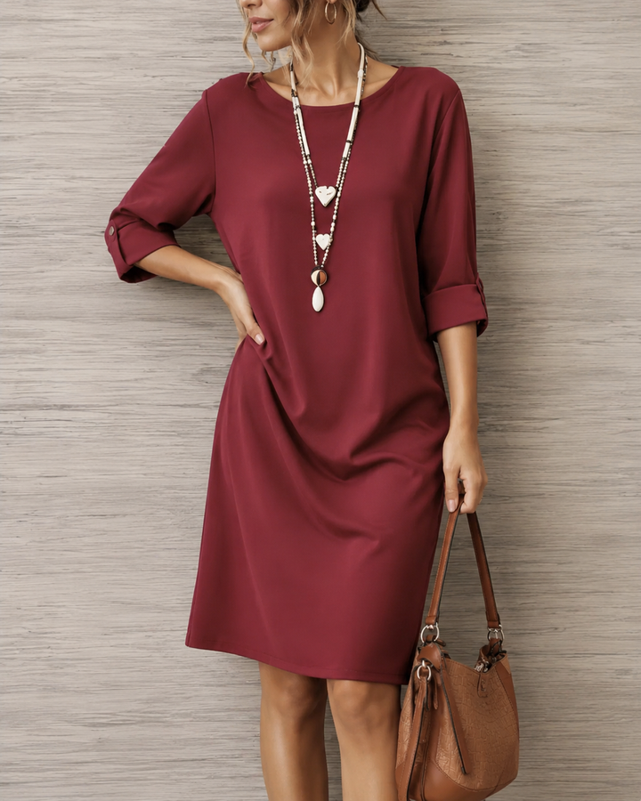 Odette | Relaxed Roll-Cuff Dress