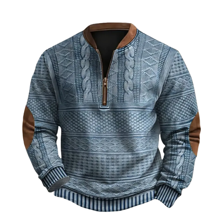Men’s Cable Knit Half Zip Sweater
