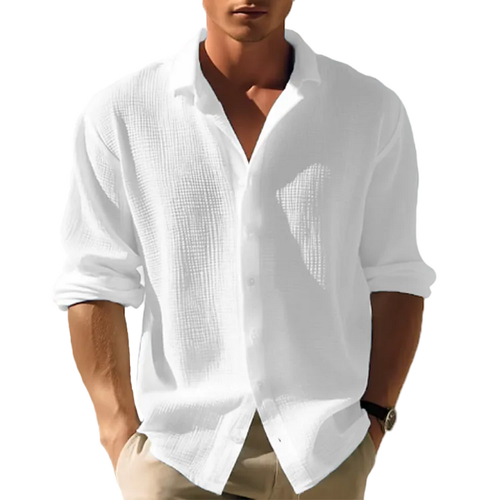 Men’s Button Down Shirt Lapel Collar