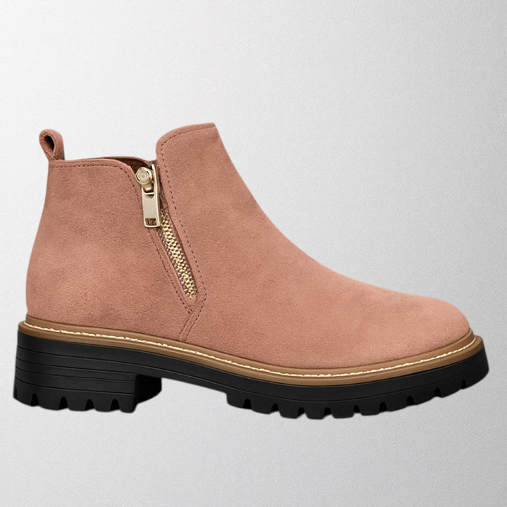 Elma™ | Women's shoe with round toe and side zip fastening