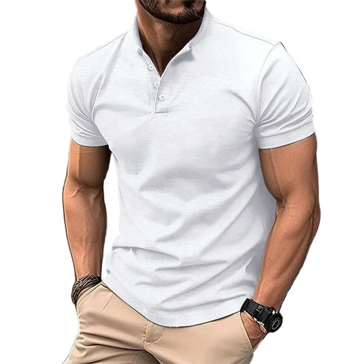 Men’s Stand Collar Polo Shirt