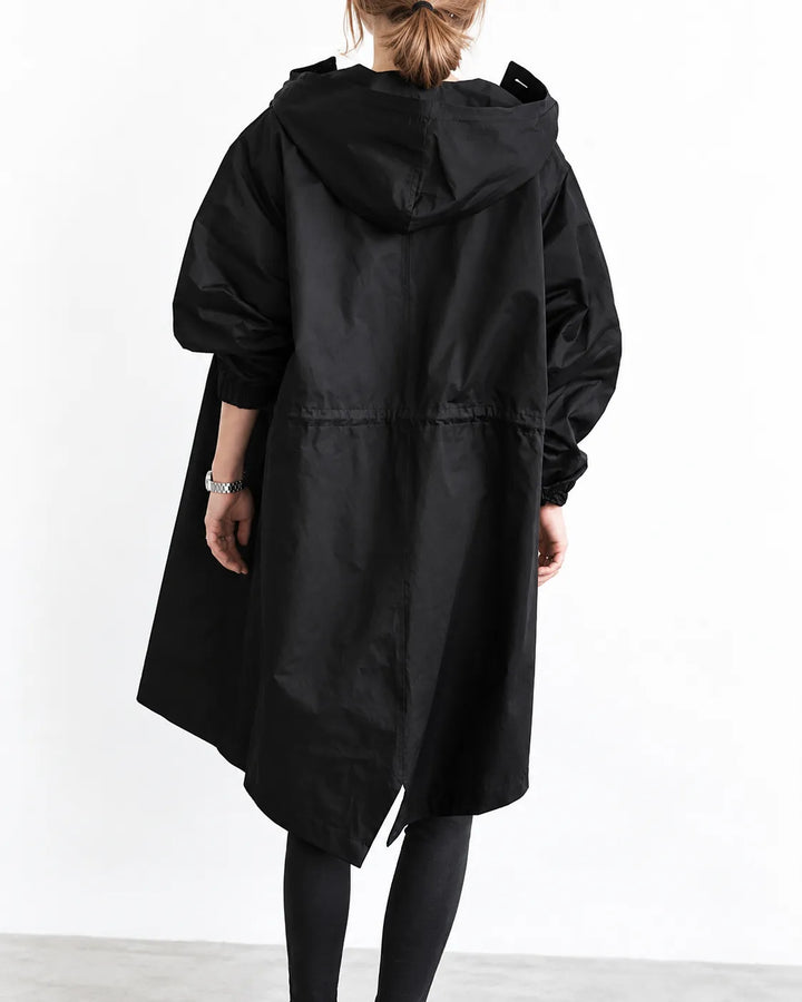 Maisie | Oversized Hooded Button-Front Coat