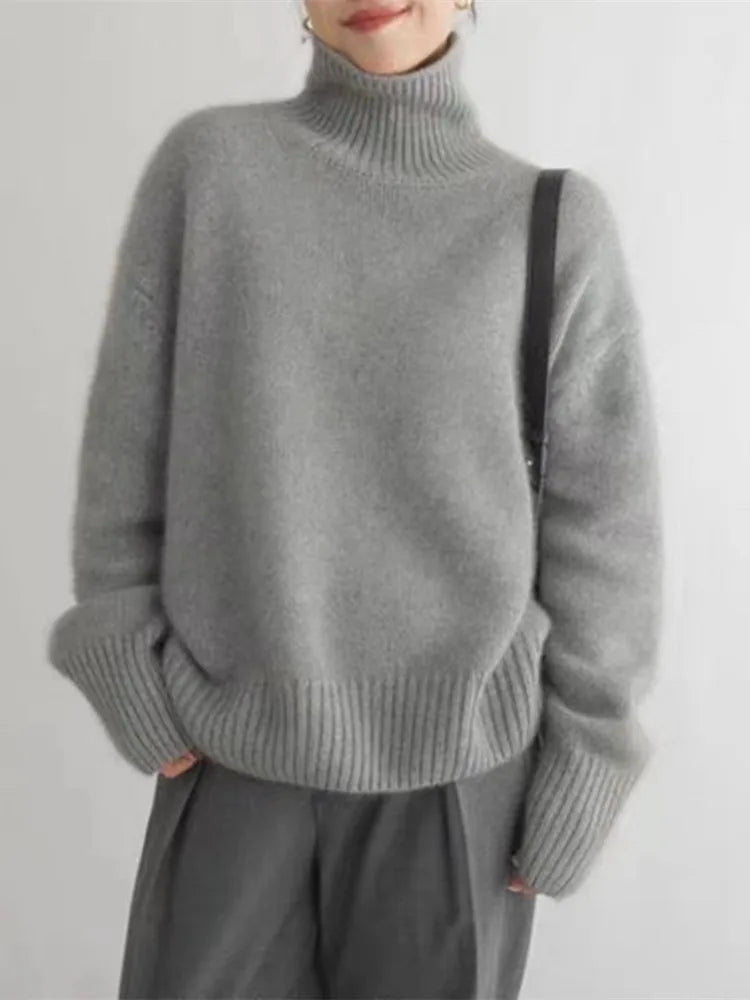 Dora | Roll Neck Cashmere Sweater