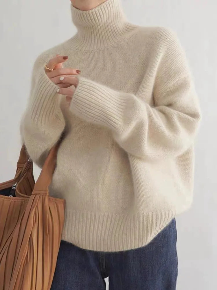 Dora | Roll Neck Cashmere Sweater
