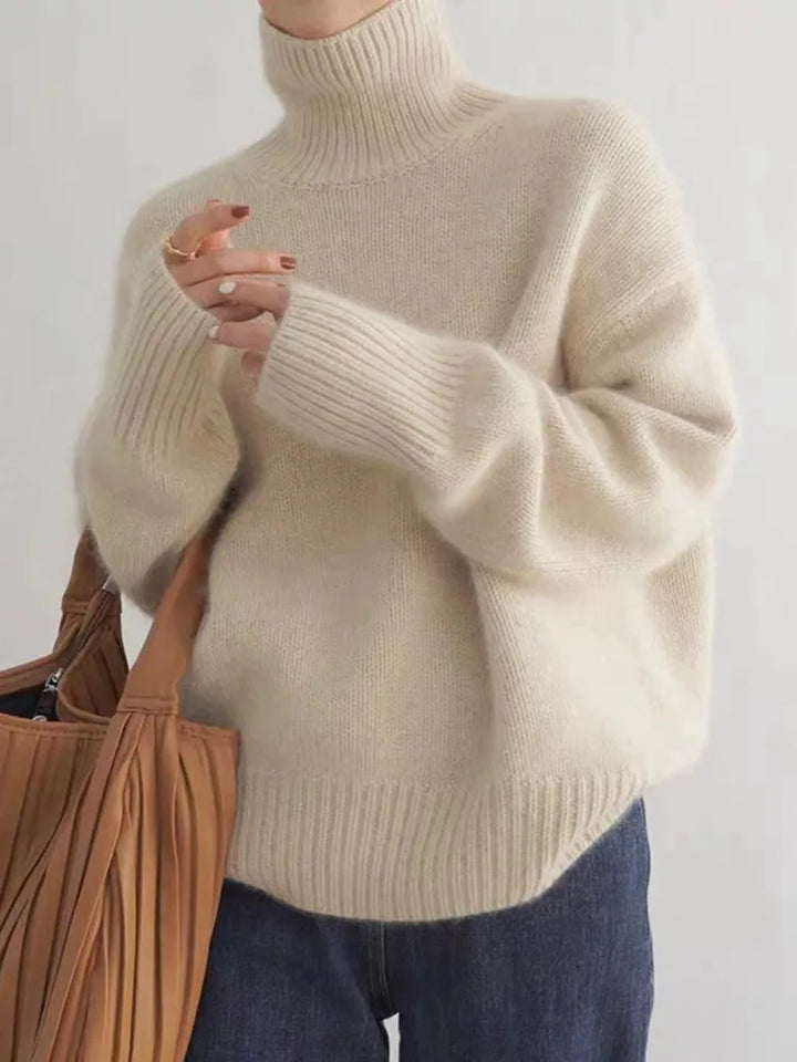 Dora | Roll Neck Cashmere Sweater