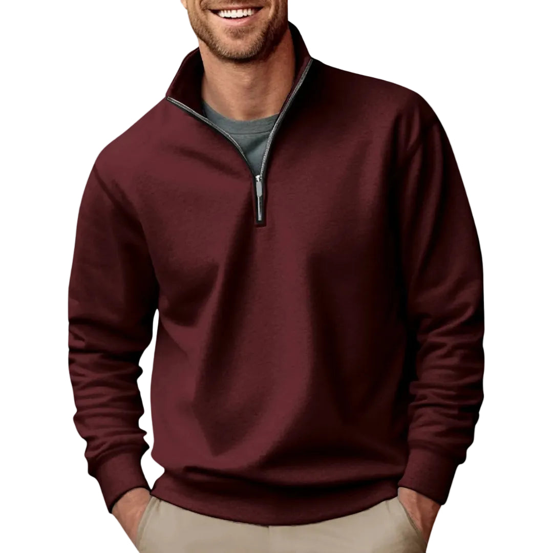 Men’s Quarter Zip Pullover Sweater