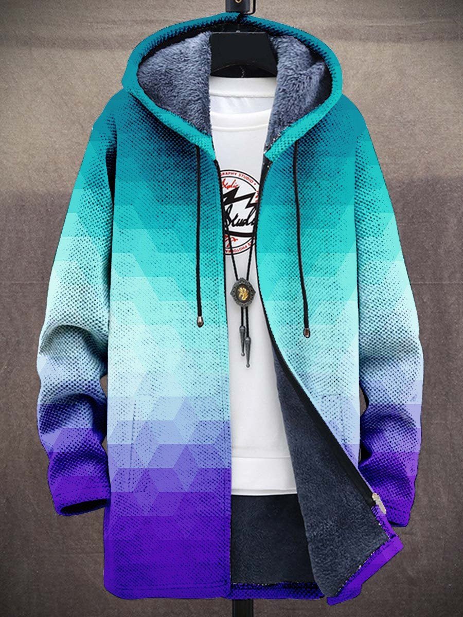 Rosalind | Art-Inspired Hooded Zip-Up Coat