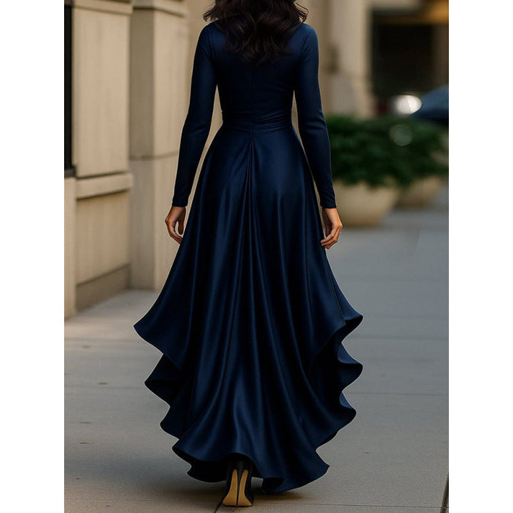 Constance | Wrap V-Neck Long Sleeve Maxi Dress