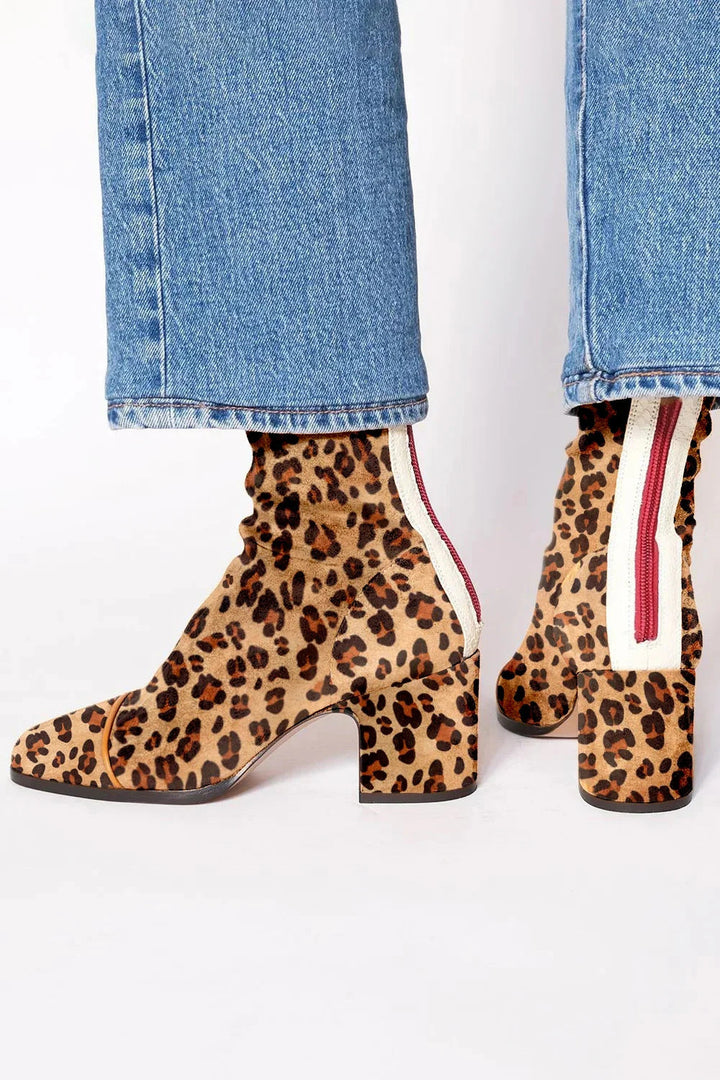 Fabienne | Square Toe Block Heel Boots