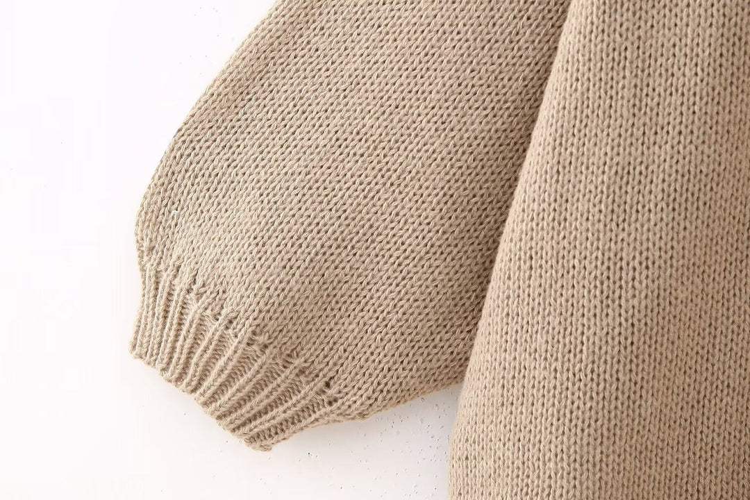 Penelope | Round Neck Knitted Cardigan