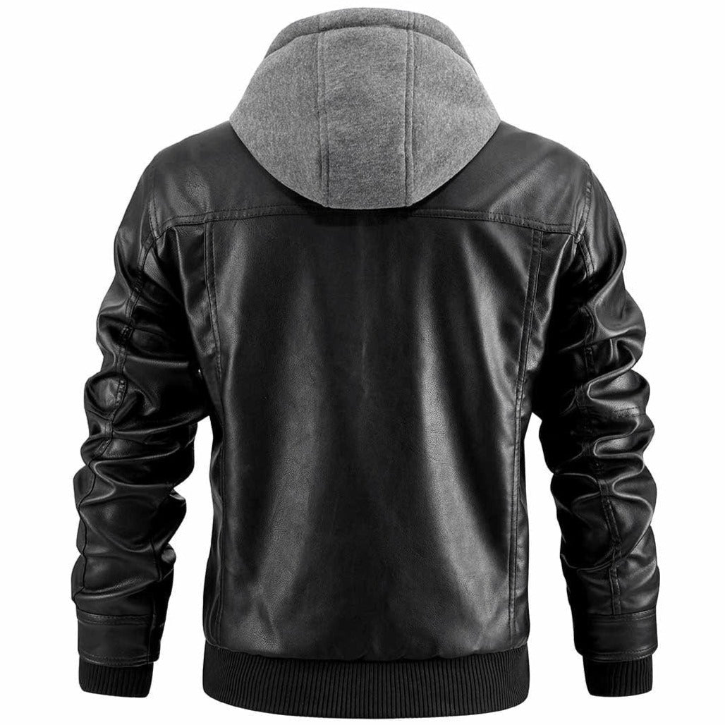 Men’s Hooded Zip Bomber Jacket