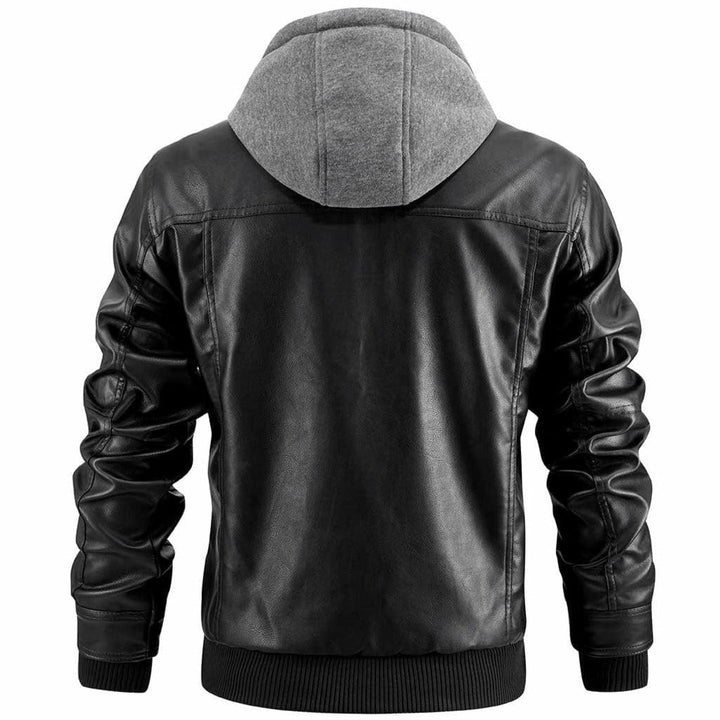Men’s Hooded Zip Bomber Jacket