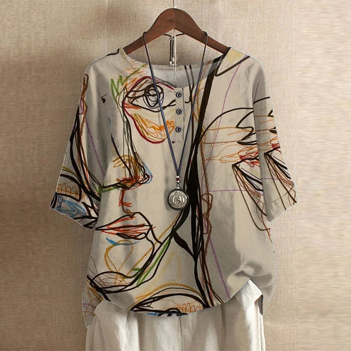 Anya | Floral Oversized Blouse for Women