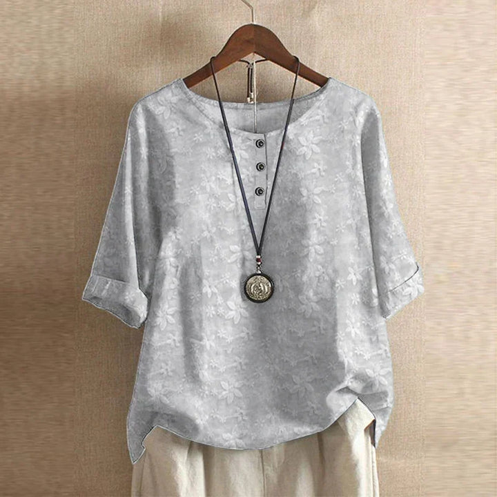 Sira | Floral Print Blouse with Oversized Fit for Women