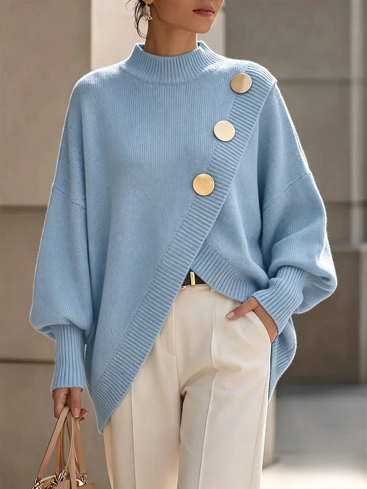Amelia | Button Detail Knit Sweater