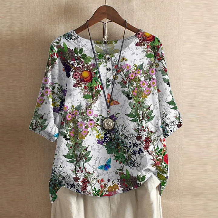 Anya | Floral Oversized Blouse for Women