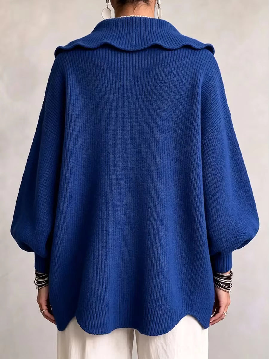 Elara | Ribbed Knit Button Cardigan