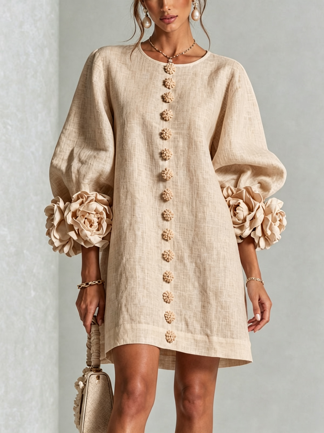 Felicity | Floral Button-Down Mini Dress