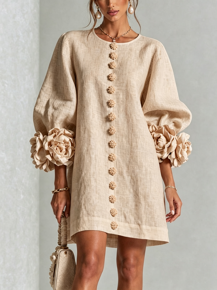 Felicity | Floral Button-Down Mini Dress