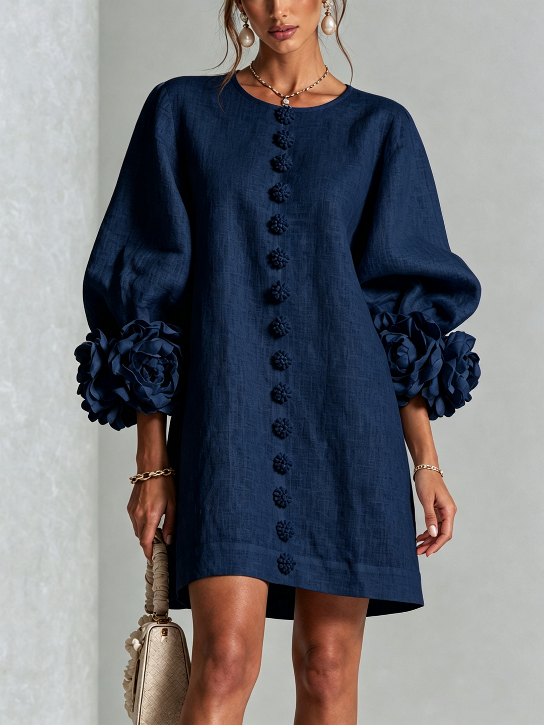 Felicity | Floral Button-Down Mini Dress